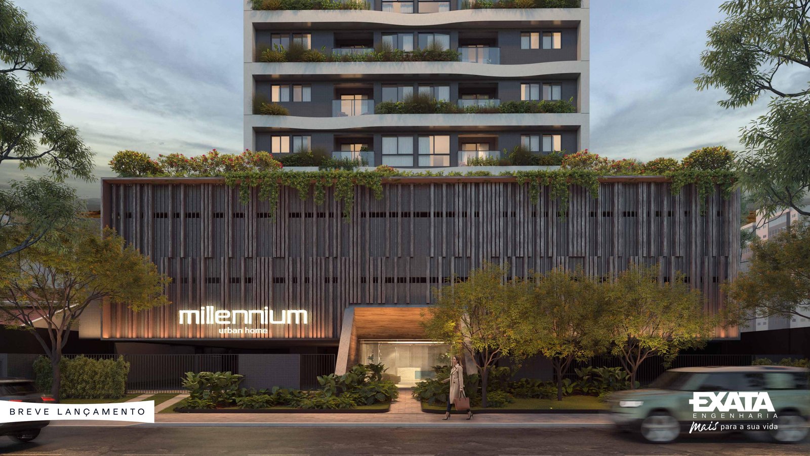 Millennium Urban Home — fachada noturna